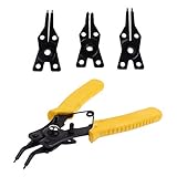 P Prettyia ペンチ　先細ペンチ　先曲ペンチ　スナップ　リング　プライヤー　コンビネーション　ストレート　チップ