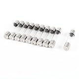 uxcell ガラス管ヒューズ　速断型　 6x30mm 250V 0.5A　10個入り