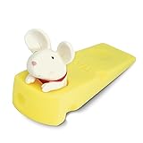Liebeye ドアウェッジ　ドアプロテクタークランプ　ビニール　かわいい　クリエイティブ　マウス　ドアストッパー　子供守る ホワイト