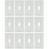 Sunlite、Gangトグルスイッチプレート 12 Pack E101/W/12PK 12