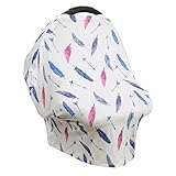 Kesoto ベビーカーカバー　授乳ケープ 　授乳カバー　遮光　防風　伸縮自在　全2色 - カラフルな羽