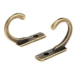 5枚入り ヴィンテージスタイル ハンガー フック　アンティーク調 壁掛け　衣服掛け　帽子掛け　アンティークブロンズ C114