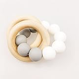 Mamimami Home 100% 食品グレード シリコーンブレスレット おしゃぶり　噛がため　ガラガラ　木製リング