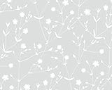 マリメッコ(marimekko) 壁紙 17969 イッラッラ ILLALLA 幅53cm (1m単位で切り売り) グレー/ホワイト Marimekko4(限定シリーズ)