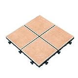 【ベランダタイル】4枚タイルタイプ（20枚セット ）サンド