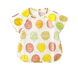 シンプルな便利な赤ちゃんの防水給餌用ビブ、90-100センチメートルの高さ、オレンジ