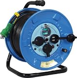 [2902061]日動　電工ドラム　防雨防塵型１００Ｖドラム　アース漏電しゃ断器付　３０ｍ NPWEB33