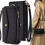 OPPO A3 5G ケース 手帳型 A35G OPPO ショルダーケース ストラップケース 用 オッポA35G A402OP CPH2639 ワイモバイル SIMフリー 楽天モバイル oppoa35gケース おっぽ a3 5g 手帳ケース oppoA3 オッポ カバー 適用 case Cobeimisr ポシェット ショルダー バッグ ストラップ 斜め掛け スマホケース カードケース ブラック