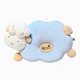 Cute Minor ベビー枕babypuff　羊枕　新生児用ドーナツ枕　抱っこ枕ドーナッツ枕オーガニックコットン・ベビー枕 (ブルー)