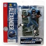 マクファーレンおもちゃ6 ' NFLシリーズ14 – Shaun Alexander青Jersey
