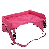 折り畳み式 防水 キッズテーブル チャイルドシート (レッド)