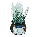 Funpa　観葉植物　人工植物　ミニ　机　テーブル　ホーム　オフィス　車　置物　事務室　リビング　インテリア　全9タイプ　緑