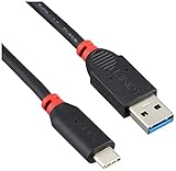 LINDY プレミアムUSB 3.1ケーブル、TypeC/A、1m(型番:41911)