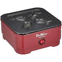 ハック おひとり様グリル たい焼き器 レッド W15.5×D15.5×H7.5cm HAC2148