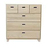 大川家具 nakakei チェスト クレスト 75cm幅4段 ナチュラル 246509