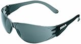 MCR Crews CL112 Checklite Safety Glass, Clear Frame, Smoke Lens, Coated Anti-Scratch, 1 Pair [並行輸入品]