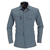 BURTLE バートル  長袖シャツ(春夏用)  1303 ミストブルー Lサイズ