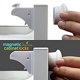 Magnetic Cabinet Locks for Child Safety (8 Locks & 2 Keys) - Best Baby Proofing Set for Cabinets, Dr
