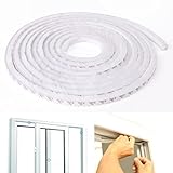 ドア・窓用 隙間テープホワイト 毛足 5M