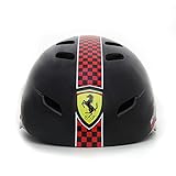 Ferrari(フェラーリ) キッズ用ヘルメット Mサイズ(56-58cm) 調整用アジャスターダイヤル付き ブラック 36761