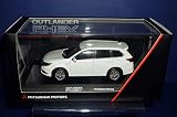 ディーラー特注 1/43 MITSUBISHI 三菱 アウトランダー PHEV ホワイトパール OUTLANDER カラーサンプル ミニカー