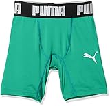 PUMA(プーマ) サッカーウェア コンプレッション ショートタイツ 656334 ジュニア キッズ 24年春夏カラー ペッパーグリーン/プーマホワイト(05) 140