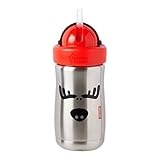 Tommee Tippee Stainless Steel Tuff Stuff Straw Cup [並行輸入品]