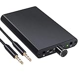 LiNKFOR ポータブルヘッドホンアンプ HIFI 16-300Ω パワーバンク Bass Gain機能付き 3.5mmジャック 充電式 MP3 MP4 スマホ パソコンなどに対応