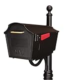 Towne Square Curbsideメールボックス フルサイズ ブラック STB-1007-BLK 1