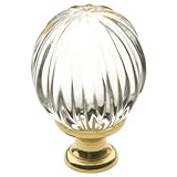 Baldwin 4304150 Crystal Cabinet Knob in Satin Nickel [並行輸入品]