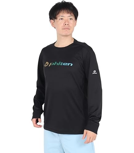 Amazon.co.jp: ファイテン（PHITEN） 長袖Tシャツ ラメグラデ ブラック