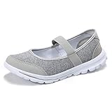 安全靴レディース　ナースシューズ 婦人靴 ママシューズ お年寄りシューズ　上履き　上靴　大人　介護靴　介護　シューズ　中高齢者靴　普段履き レディーススニーカー (23.5, ライトグレー１)
