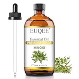 EUQEE アロマオイル ヒノキ エッセンシャルオイル 天然100% 精油 大容量118ML ヒノキオイル アロマディフューザー用 贈り物に最適 芳香用