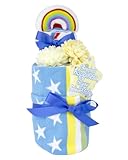 ラヴィ LaVie オムツケーキ ミニおむつケーキ レインボー×ブルースター