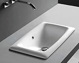 洗面ボウル 陶器 オーバーカウンタータイプ 埋め込み スクエア 幅55cm INK-0402004H