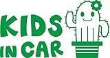 Sticker Shop Haru KIDS IN CAR サボテン グリーン