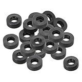 PATIKIL M3 ゴム製平ワッシャー 20個パック 3 mm 内径 8mm 外径 3 mm 厚シーリングスペーサーガスケットリング 蛇口パイプ水ホースファスナーボルト用 黒