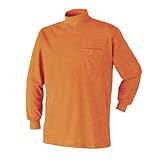 3030-15 鹿の子・長袖ハイネック 17．オレンジ LL