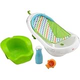 Fisher-Price 4-in-1 Grow-with-Me Tub, White Mom's and Baby's Changing Needs at Every Stage by Fisher