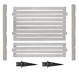 ボーダーフェンス スタンダード ミドルタイプ1面用セット(埋め込み金具) ウォッシュホワイト BFST-MDUB-WH