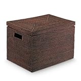 COTAN/ラタン収納籠 こげ茶