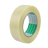 uxcell ガラス繊維テープ 断熱 35 x 125mm 50m全長 グリッドテープロール ホワイト