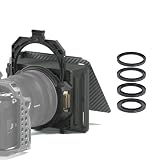 TILTA Mirage Matte Boxマットボックス、レンズフードデジタル一眼レフカメラとミラーレスカメラ用のミニマットボックス、95mmフィルターフレーム/ 4レンズアダプターリング付き（67mm / 72mm / 77mm / 82mm）MB-T16