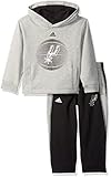 NBA San Antonio Spursクラシック幼児用ファンフリースセット、3t、ヘザーグレー