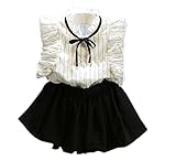 AMIGOYO 子供服 女の子　ノースリーブ半袖+スカート　2点セット　スカート　インナーパンツ カラバリ ベビー キッズ ジュニア 子ども服 夏 女の子 キッズ用/90/100/110/120/13