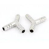 uxcell　圧縮空気軽油　LPGパイプ　Y形　3ウェイバイブ　燃料ホースジョイナー　2個入り