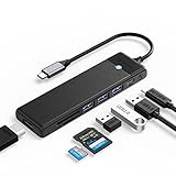 ORICO USB C ハブ 7in1 マルチポート Type-C ドッキングステーション 3*USB 3.0ポート、4K@30Hz HDMI、SD/TFカードリーダー、100W PD充電ポート MacBook/Ipad/Dell/HP/Surface/Lenovo用アダプター PWD-7P