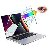 LuFiYa 【2セット】16インチ MacBook Pro (M1/M2 Pro/Max) 用 ブルーライトカット フィルター 16インチ フィルム 保護フィルム ブルーライトカット 紫外線カット 目の疲れ軽減 高透過率 アンチグレア 反射低減 映り込み防止 フィルム 【MacBook Pro 16 (2021-2023) M1/M2 Pro/Max (A2485/A2780)】