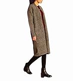 Spinas (スピナス) マタニティ レディース ロング カーディガン コーディガン あったか ビッグ シルエット 秋 冬 全2色（キャメル/ダークグレー） (ダークグレー)