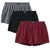 [Ｋａｙｉｙａｓｕ] ニットトランクス メンズ 下着 抗菌防臭加工 前開き ボタン付き 個別包装 95%綿 大きいサイズ M-5L 50-125kg対応 3枚/5枚セット ストレッチ 通気 (3枚セット2 M)